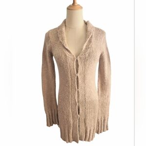 Free People Vintage Y2k Tan Cardigan Sweater